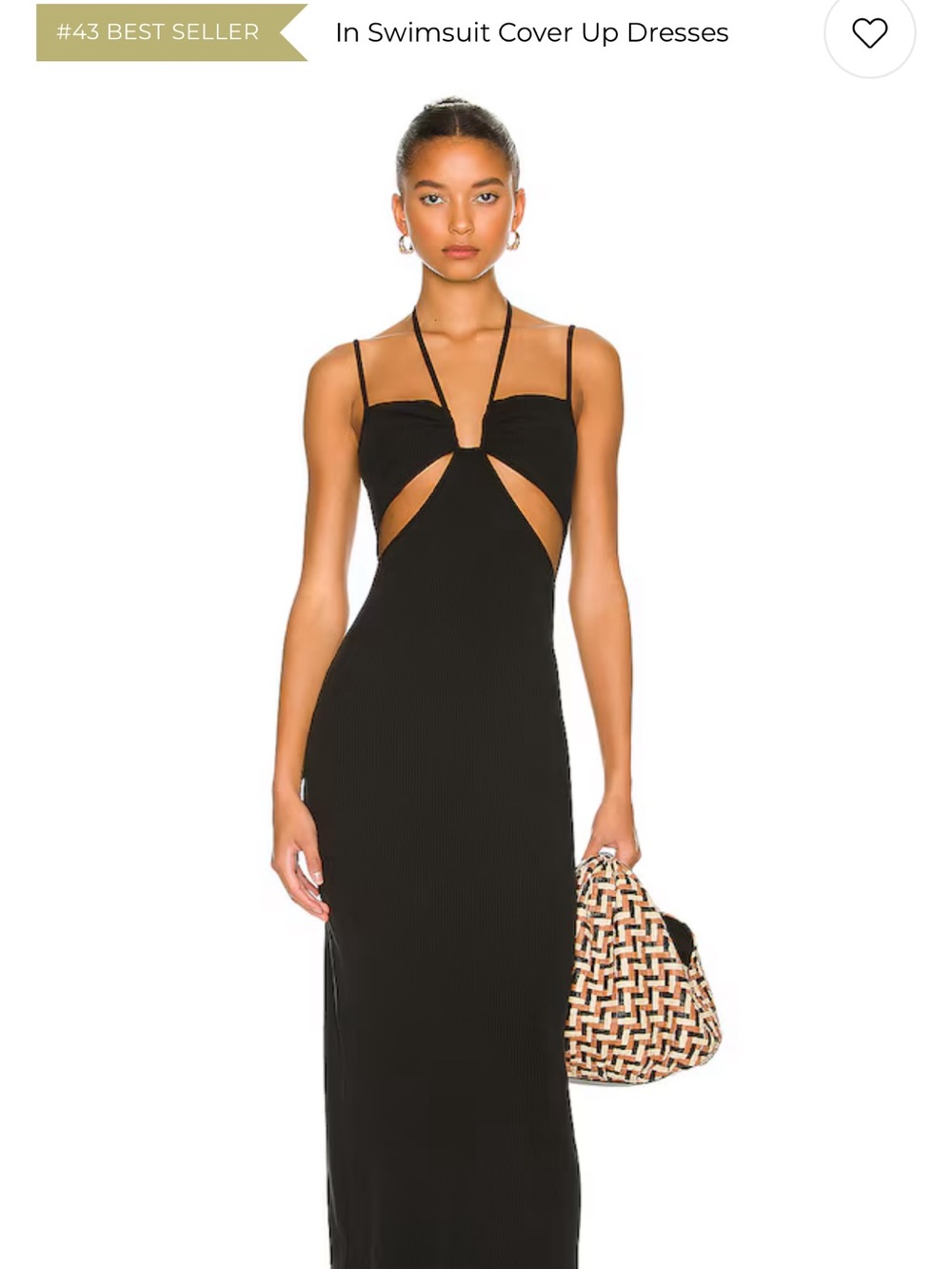 REVOLVE Black Cutout Maxi with Spaghetti Straps Never worn. No tag
